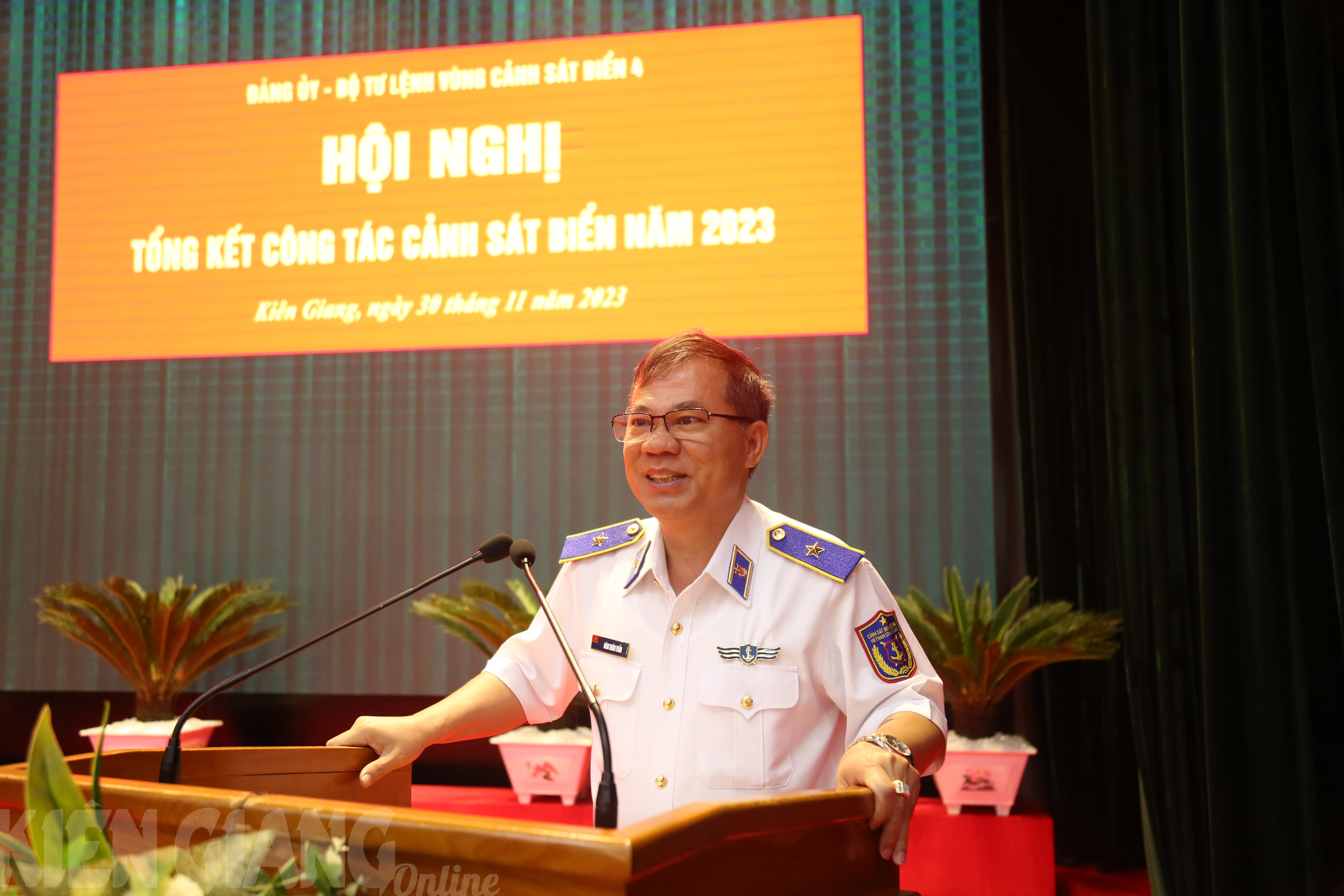 Bộ Tư lệnh Vùng Cảnh sát biển 4 tổng kết công tác cảnh sát biển năm 2023